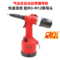 Taiwan pneumatic fully automatic pull riveting screw female gun pull cap gun riveting gun hydraulic pull nut grab tool M3-M12