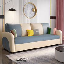 Folding sofa bed living room multifunctional small apartment double storage sitting dual bed light luxury disposable technology cloth