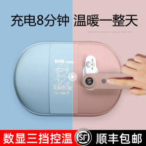 Mr. Meng hot water bag rechargeable warm water bag explosion-proof girl with plush cute application belly baby hand warmer