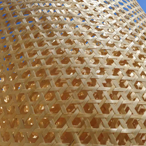 Hollowed-out Bamboo Weaving Retro Furnishing with Bamboo Mat Bamboo Mat Bamboo Mat Hotels Farmhouse Music Decoration Screen Partition network Customized