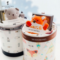 modomoma Newborn products Baby gift box Newborn baby blanket Summer cotton blanket soothing toy