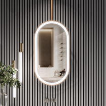 Boom oval mirror hanging hanging mirror hotel bathroom mirror homestay bathroom mirror led luminous mirror
