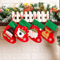 Running Deer Christmas Decorations Christmas Tree Decorations Elk Snowman Christmas Socks Gift Bags Christmas Socks Decorations