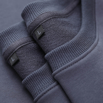 home daily round neck sweater mens autumn and winter loose solid color terry cloth casual versatile mens clothing