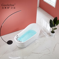 Independent-style net red folk hotel bathtub small household type household acrylic high backrest 1 4-1 8 m tub