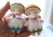 Little Mushroom Pig Mknit Needle Wool Weaving Doll Illustration Pure Text Tutorial Chinese Version Explanation