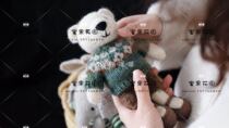 Doll jacquard sweater stick needle baby clothing illustration pure text tutorial Chinese version