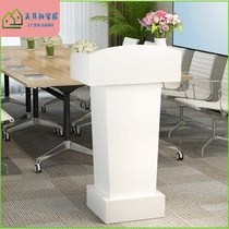 The podium the podium the speeches the simple modern podium table the reception desk the conference the small welcome H