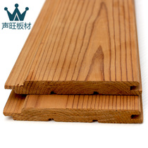 Songwang board Pinus sylvestris deep carbonized solid wood gusset sauna board wall ceiling partition wall anticorrosive wood wall panel