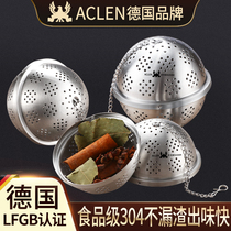 Seasoning ball package 304 stainless steel seasoning ball household soup residue pepper stew meat marinara box tea filter