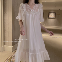 RESISTU pure love time milk desire girl Palace style lace dress 2021 summer new thin short sleeved nightdress