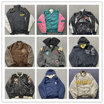 Ancient vintage Japanese Street Hip Hop Contrast Loose Baseball Clothing Tide Brand Jacket Jacket Coats Winter Warm F2