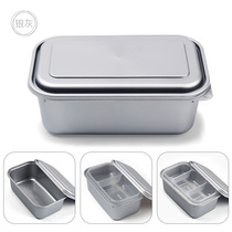 Saizhuo disposable lunch box double high-grade package box silver takeaway fast food box plastic commercial Japanese box lunch box