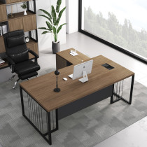Desk Minimalist Modern Supervisor Desk Office Desk Single Computer Desk Owner Desk Chair Combination