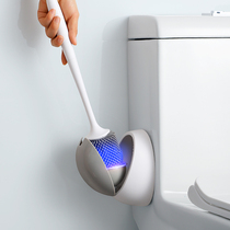 Toilet brush no dead corner home wall rack creative toilet silicone washing squat pit toilet brush set