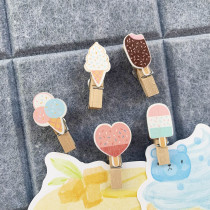 5 ice cream ice cream pushpins clip small red book ins dont hurt photo message felt cork board Press nail