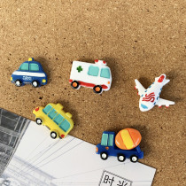 5 vehicles Car aircraft creative pushpins kindergarten photo wall decoration color photo wall felt