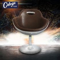 Pure Handmade Egg Chair Space Aluminum Dining Chair Metal ALUMINUM LEATHER SWIVEL CHAIR WINE GLASS CHAIR RETRO COMPUTER SWIVEL CHAIR SUBBAR CHAIR
