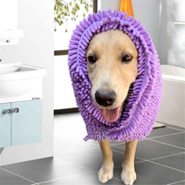 Pet strong absorbent towel Quick-drying cat dog bath towel supplies Cat bath towel large Chenille water towel