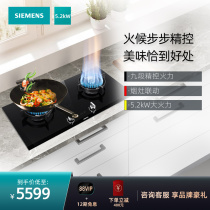 Siemens embedded 5 2kW large fire gas stove natural gas fire desktop double stove ER9SM233MP