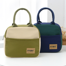 Large-capacity bento bag thickened aluminum foil insulation bag large lunch box bag student office workers with rice bag lunch bag