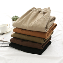Literature and Art Simple Autumn New Loose Leisure Cotton Harlan Pants Women's Radish Pants Skinny Torre Pants
