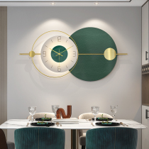  Modern simple wall clock Living room clock household fashion atmospheric clock wall-mounted mute light luxury decorative wall-mounted watch net red