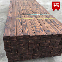 Anti-corrosion wood panel outdoor floor wallboard carbonized wood square column sleeper keel wide board outdoor wooden strip door head