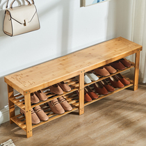 Introductory shoe stool shoe rack home door wear shoes can sit on small shoe cabinet long bench bench bench bench low stool foot solid wood stool