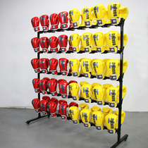 Boxing gloves hanging rack boxing cover double-sided large-capacity mobile wall-mounted multi-layer storage fitness small equipment