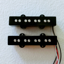 East Lilly Electric Guitar Pickup Jazz Bass Ceramic Magnet Low Noise 4 Strings Electrobex Black Set
