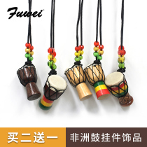 African drum pendant drum necklace ornaments tourism gift tambourine pendant jewelry Zhao Lei with Joker sweater chain
