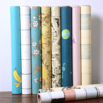 PVC waterproof and moisture-proof decoration self-adhesive wallpaper cute cartoon bedroom bedroom desk refurbished wallpaper sticker