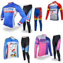 Bicycle custom new Xia Desheng long sleeve fleece warm riding suit suit set for men and women