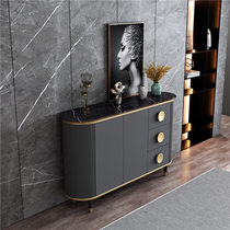 Light luxury style simple living room marble entrance cabinet shoe cabinet Modern end view cabinet with drawer storage storage cabinet