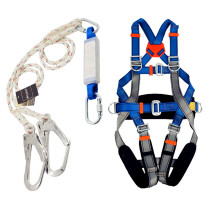 High-altitude safety rope set outdoor anti-fall electrical belt five-point safety belt wear-resistant full body seat belt