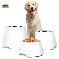 Super Huupu neck dog bowl Dog rice bowl holder bowl Dog and cat pet plus high bowl holder Food bowl Dog bowl High foot bowl