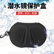 Diving mirror set universal submersible mirror box scuba free diving zipper anti-pressure protection mirror dust storage bag