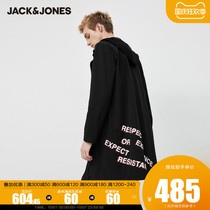 JackJones Jack Jones autumn fashion letter print hooded long windbreaker coat coat mens 220121508