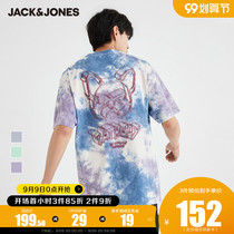 JackJones Jack Jones Summer Men Comfort Trend Tie Dye Print Cartoon Short Sleeve T-shirt 221201333