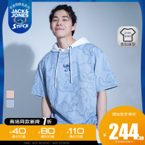 JackJones Jack Jones Qiu Men Stizai Joint round neck cartoon printing short-sleeved T-shirt 221301027