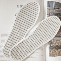 Scientific matching cotton and linen insole sweat-absorbing breathable comfortable and durable natural cotton and linen material for men and women