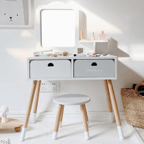 nunukids children dressing table makeup table playing home simulation jewelry box girl princess toy birthday gift
