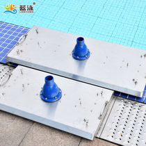 Blue swimming pool 304 stainless steel dirt suction plate sewage suction machine accessories trailer pool bottom suction cup promotion