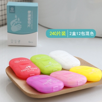 Travel Disposable soap flakes Handwashing Soap Soap Tablets Travel students Children portable mini soap Paper