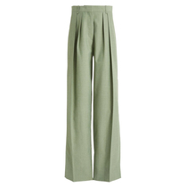 Western Dress Pants Woman Straight Drum Pants Loose Mint Green Advanced Sensation Cog Woman High Waist Display Slim Texture Broadlegged Pants Temperament