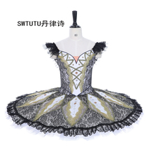 Dan Lv poem European split ballet dance dress TUTU skirt adult competition performance dress dress YAGP Black Swan