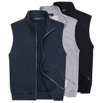  Sports vest mens spring and autumn thin outdoor running fitness sleeveless sweater waistcoat large size mens vest jacket trend