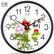 Platinum morning 14-inch fashion simple wall clock living room bedroom hanging watch silent clock Simple watch creative quartz clock