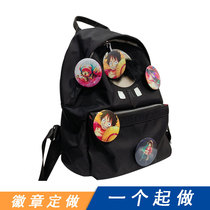  Cartoon laser barw badge custom animation day valley bottom glass broken badge custom tinplate bottom DIY badge